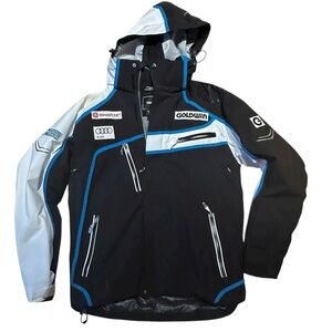 Goldwin Ski Team Sweden Alpine Wear hoodie ski jacket Large